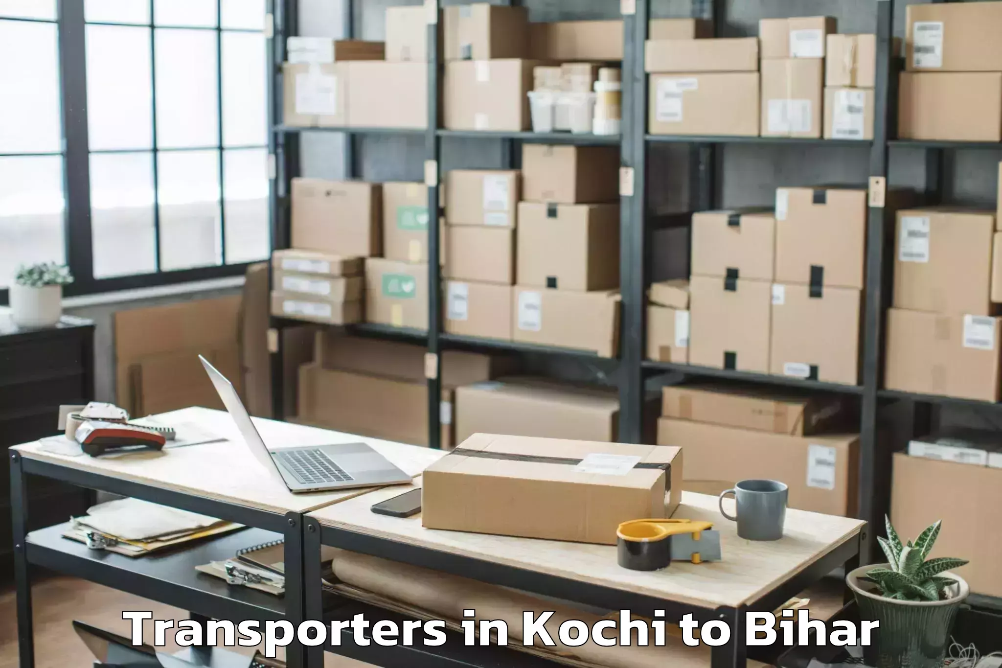 Hassle-Free Kochi to Lauria Nandangarh Transporters